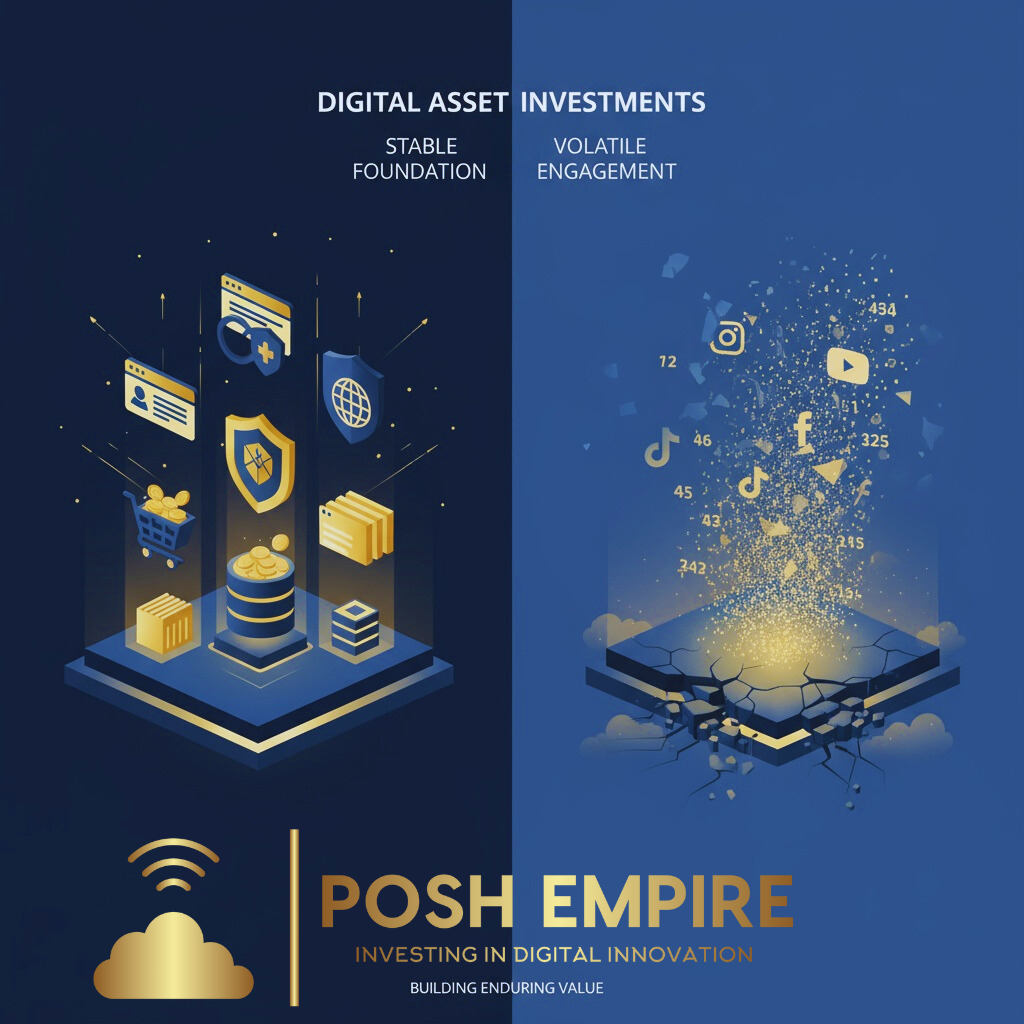 Social media vs https comparisons as digital assets